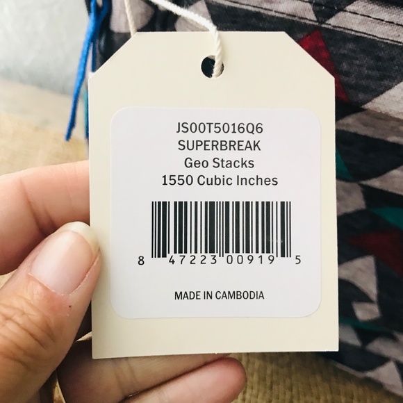 Jansport Geo Stacks SUPERBREAK Backpack-NWT - Picture 12 of 13